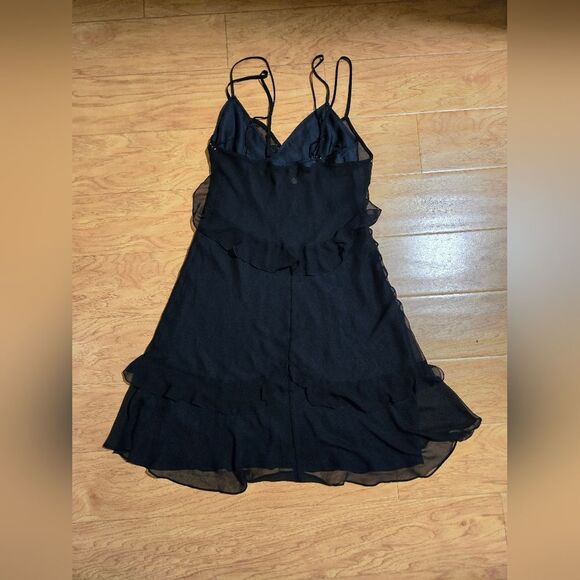 Victoria's Secret Black strappy double layered dress size M - Picture 2 of 7